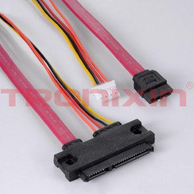 SATA 7+15P to SATA 7P+4P