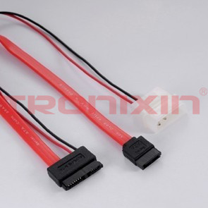 SATA 7+6P to SATA 7P+4P